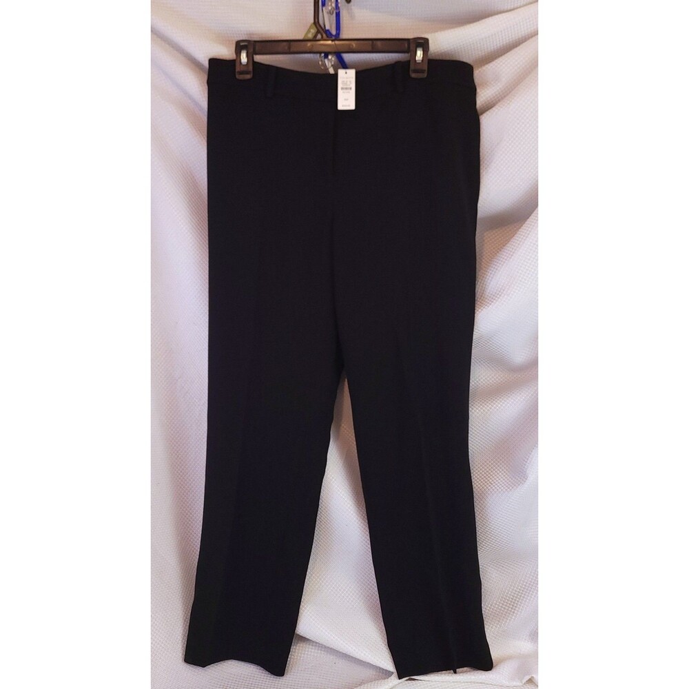 Talbots Petites Women's 10P Black Dress Pants Straight Leg NWT